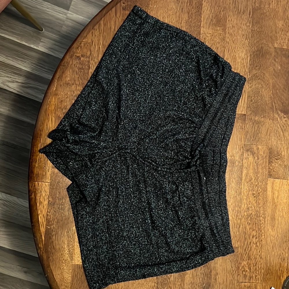 Stars above black shorts